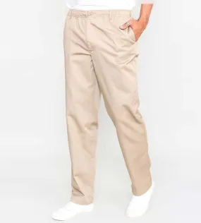 D555 Mens Stone Rugby Trousers Pants Full Elasticated Waist (BASILIO STONE)