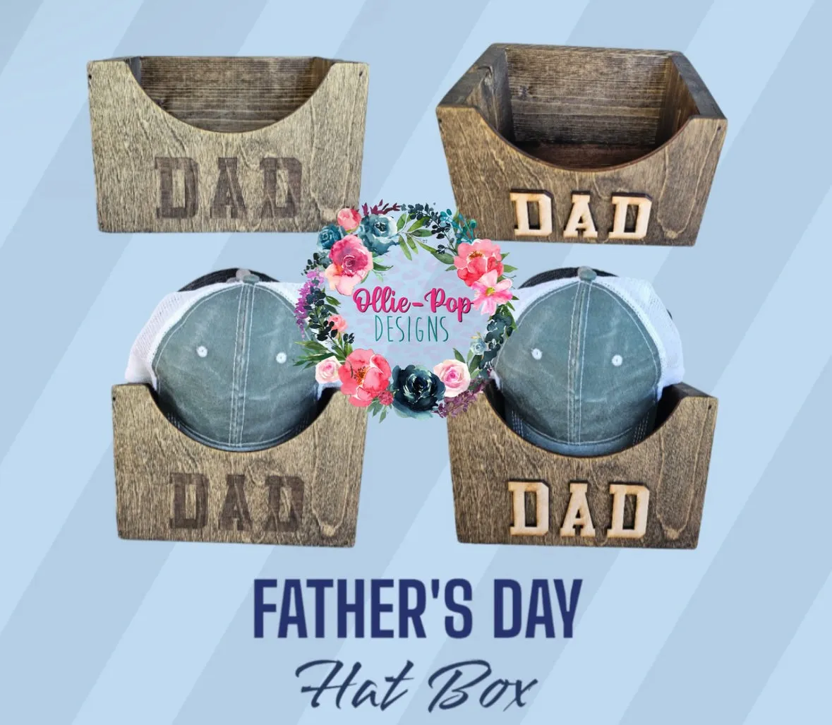 Dad Hat Box - (Can be customized)