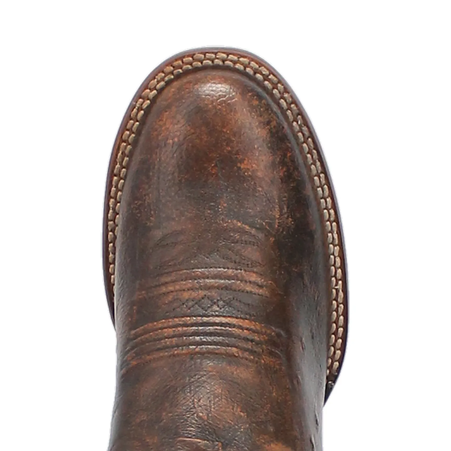 Dan Post Mens Clyde Cognac Smooth Ostrich Cowboy Boots