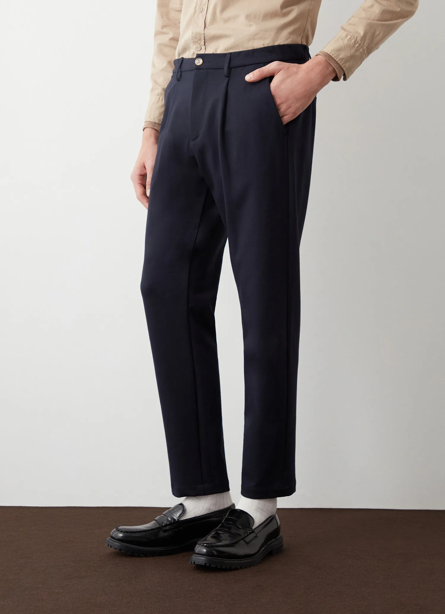 Darted trousers-