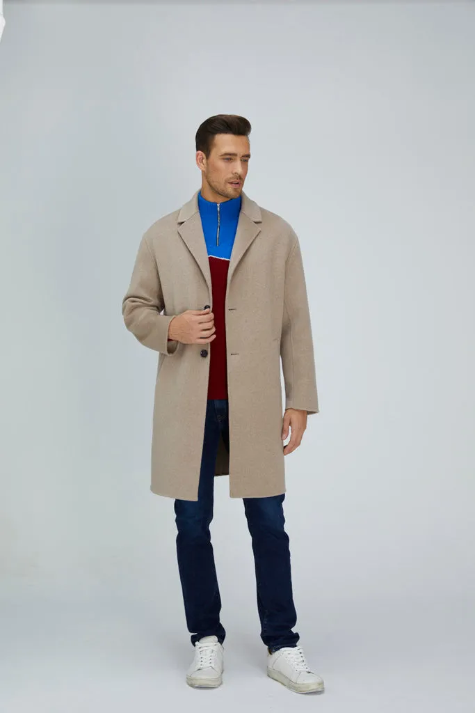 Dazzling Wool-Blend Overcoat