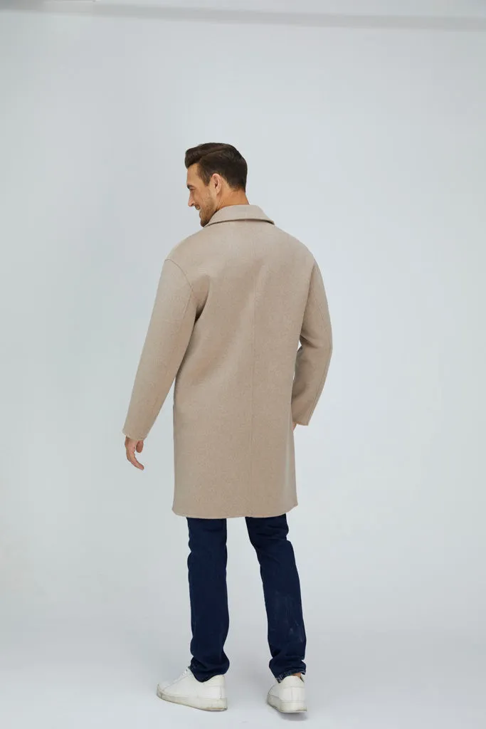 Dazzling Wool-Blend Overcoat