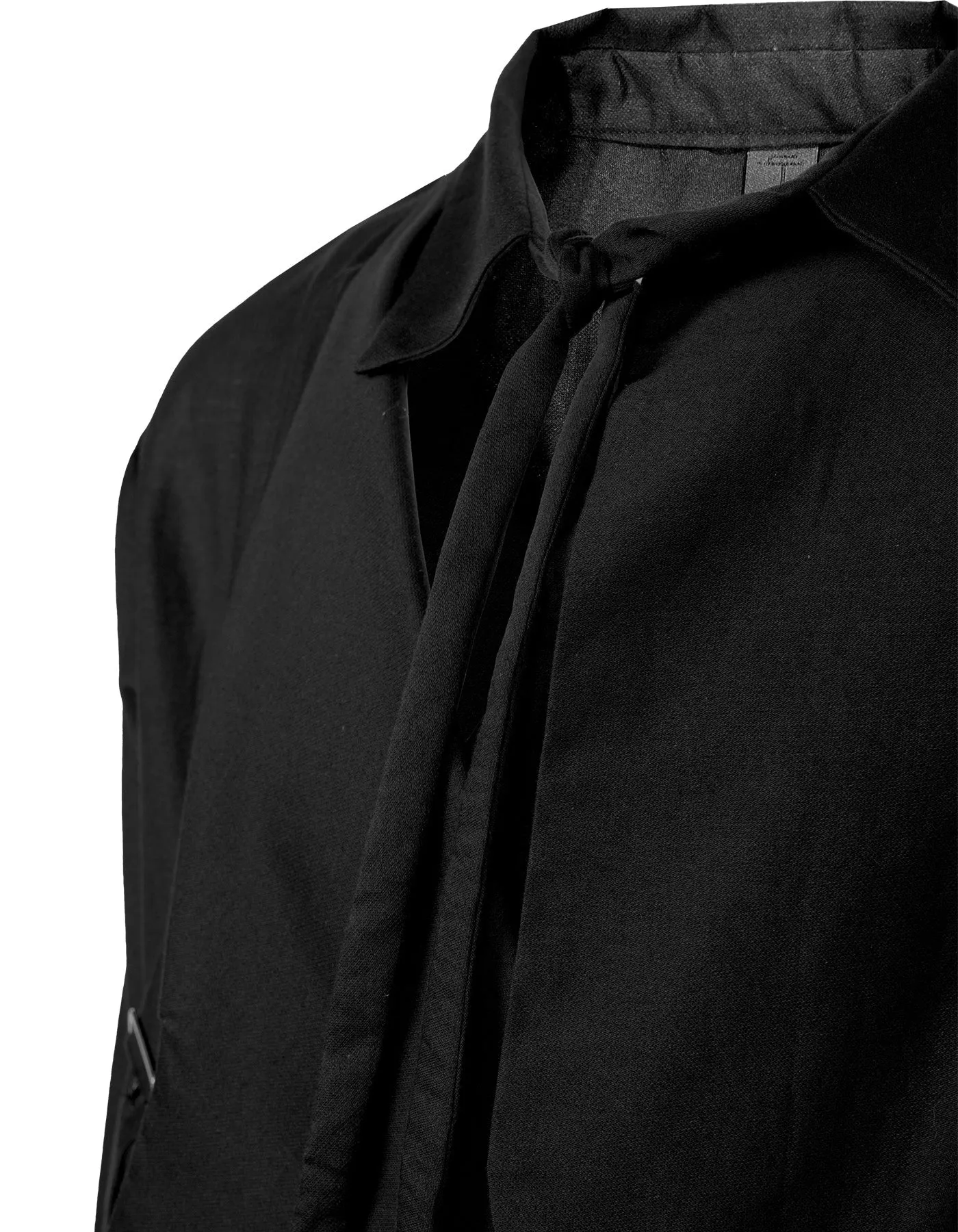 Deconstructing the Knightly Overcoat with Tie-front Shirt