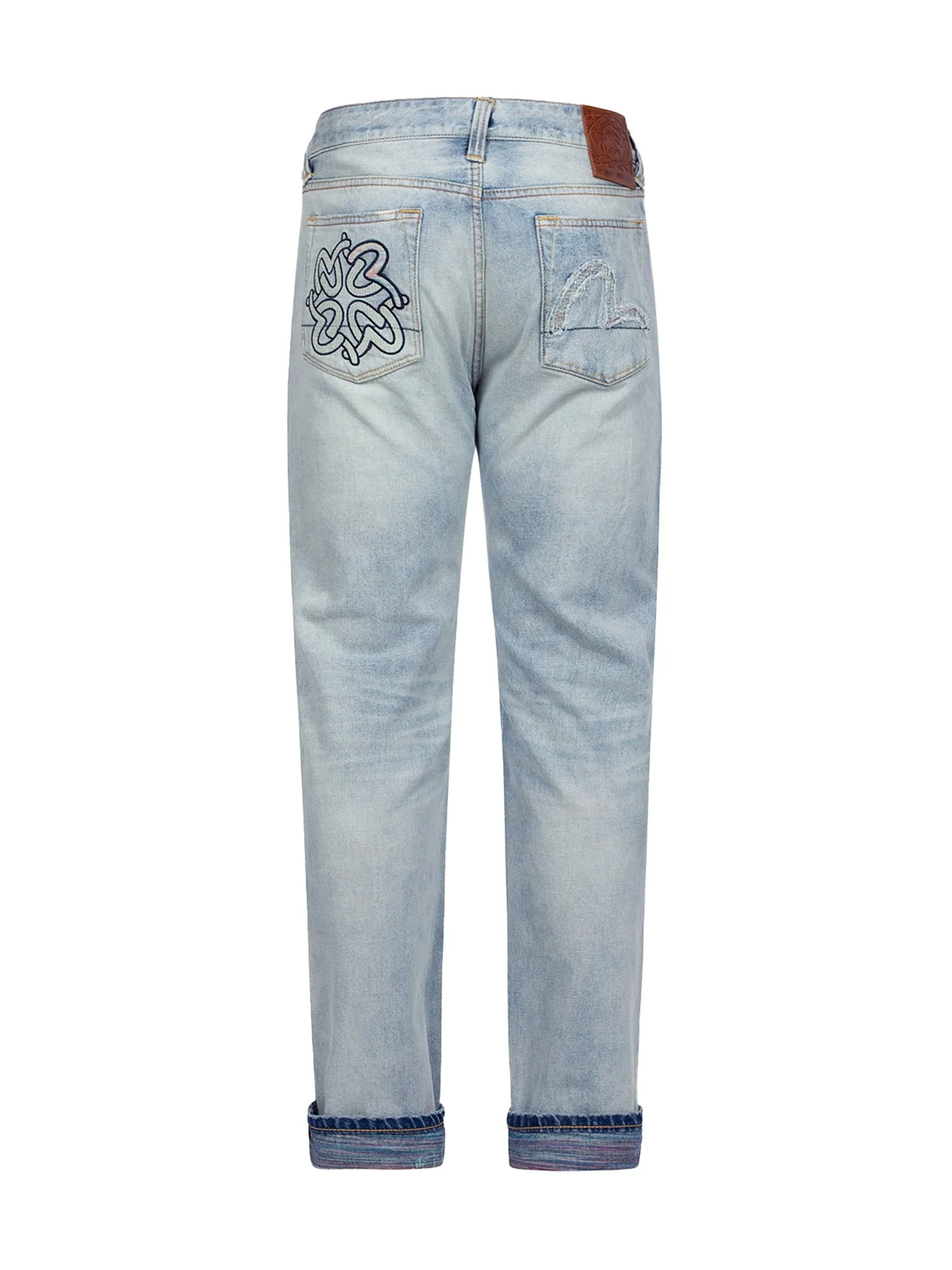 Distressed Seagull Pocket Slim Fit Jeans #2010