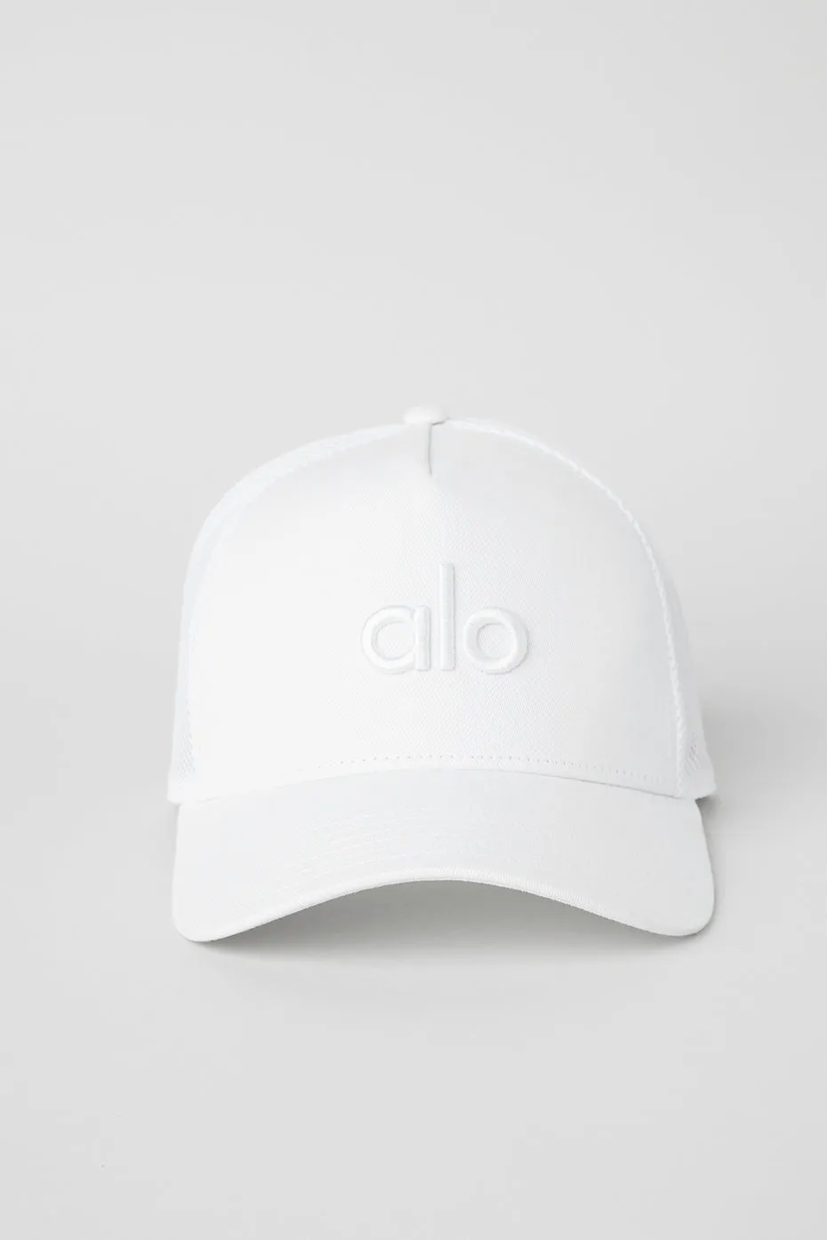 District Trucker Hat - White/White