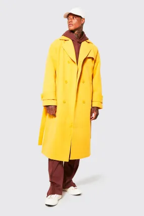 Double Breasted Storm Flap Overcoat