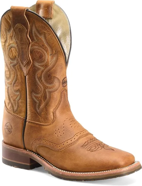 Double H Men's 11 Durant Wide Square Roper Boot - Brown DH8560