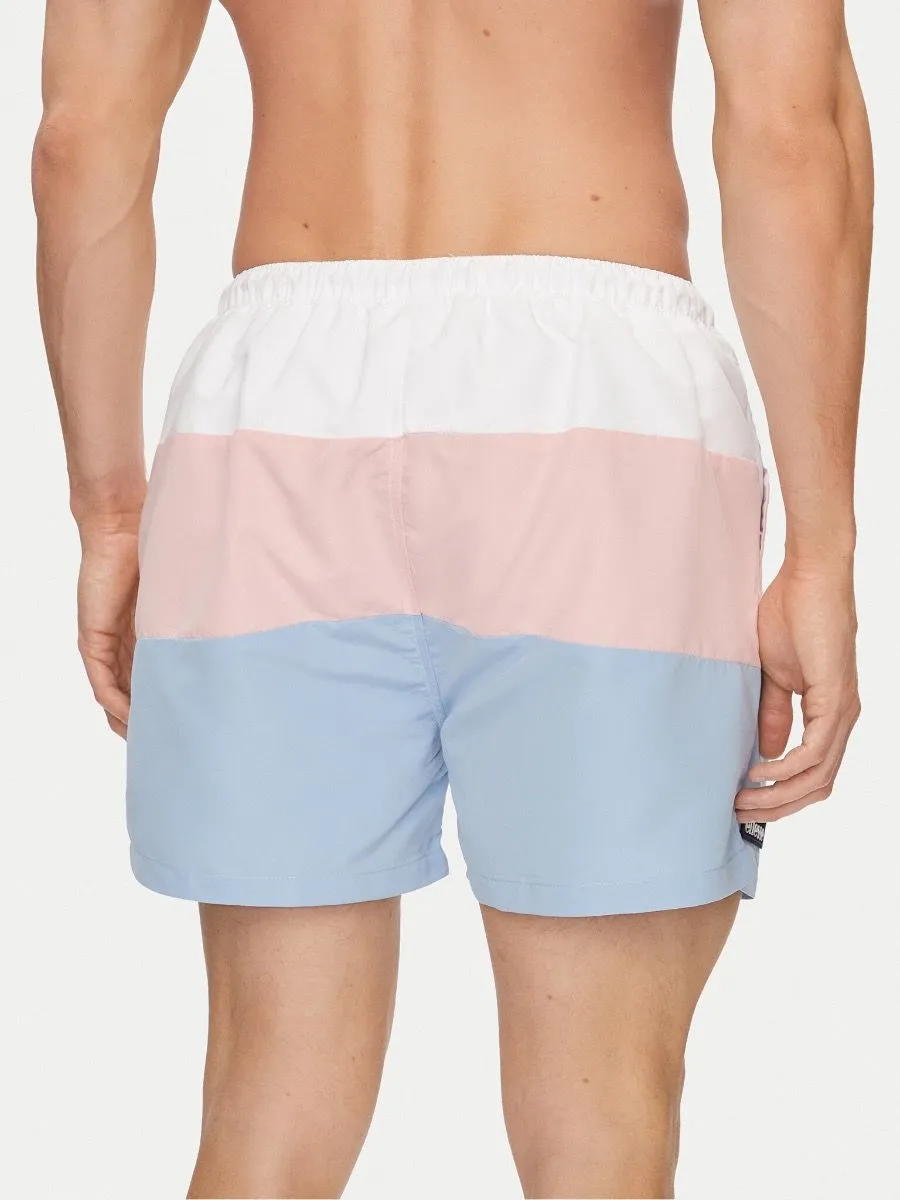 Ellesse Cielo Swim Shorts White/Pink/Blue