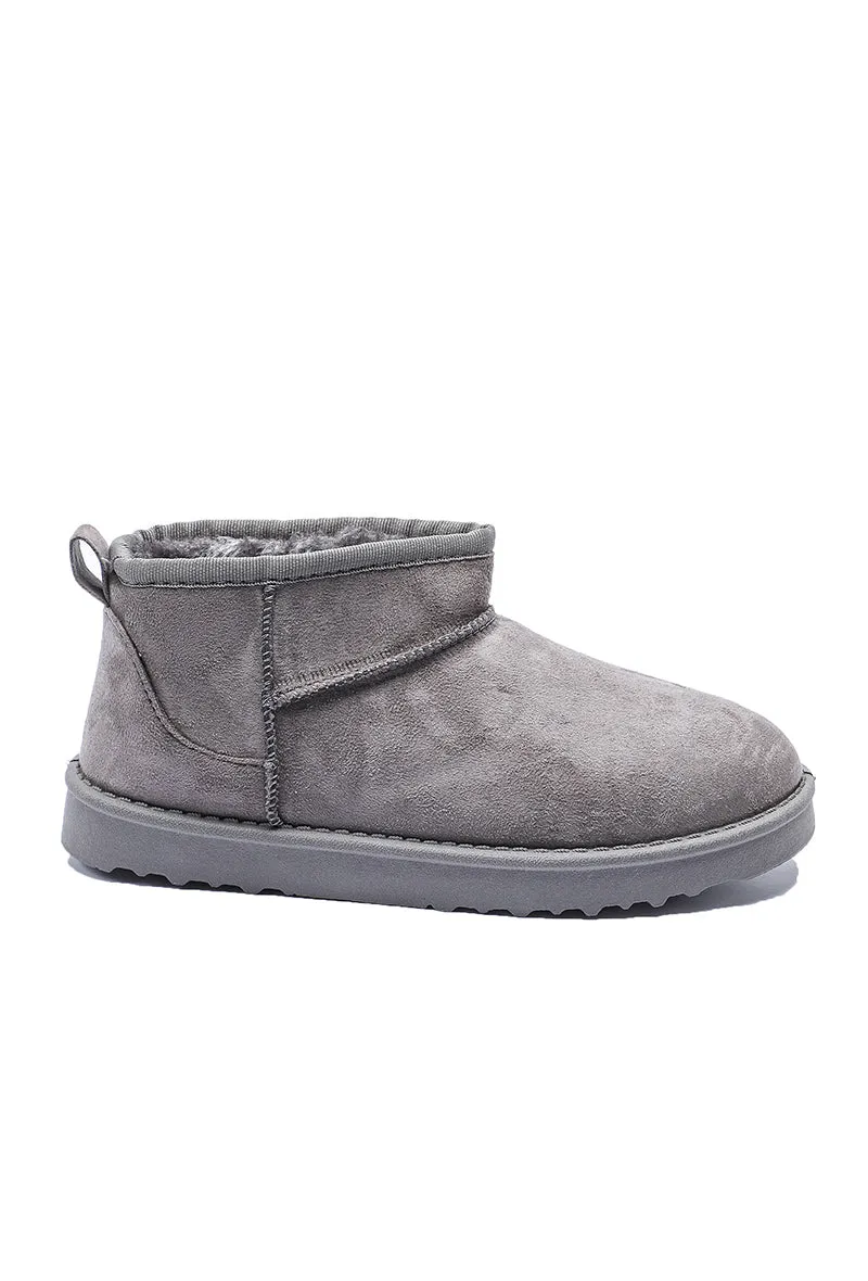 Ellie Short Boot | Grey | Bamsestvler fra Avery