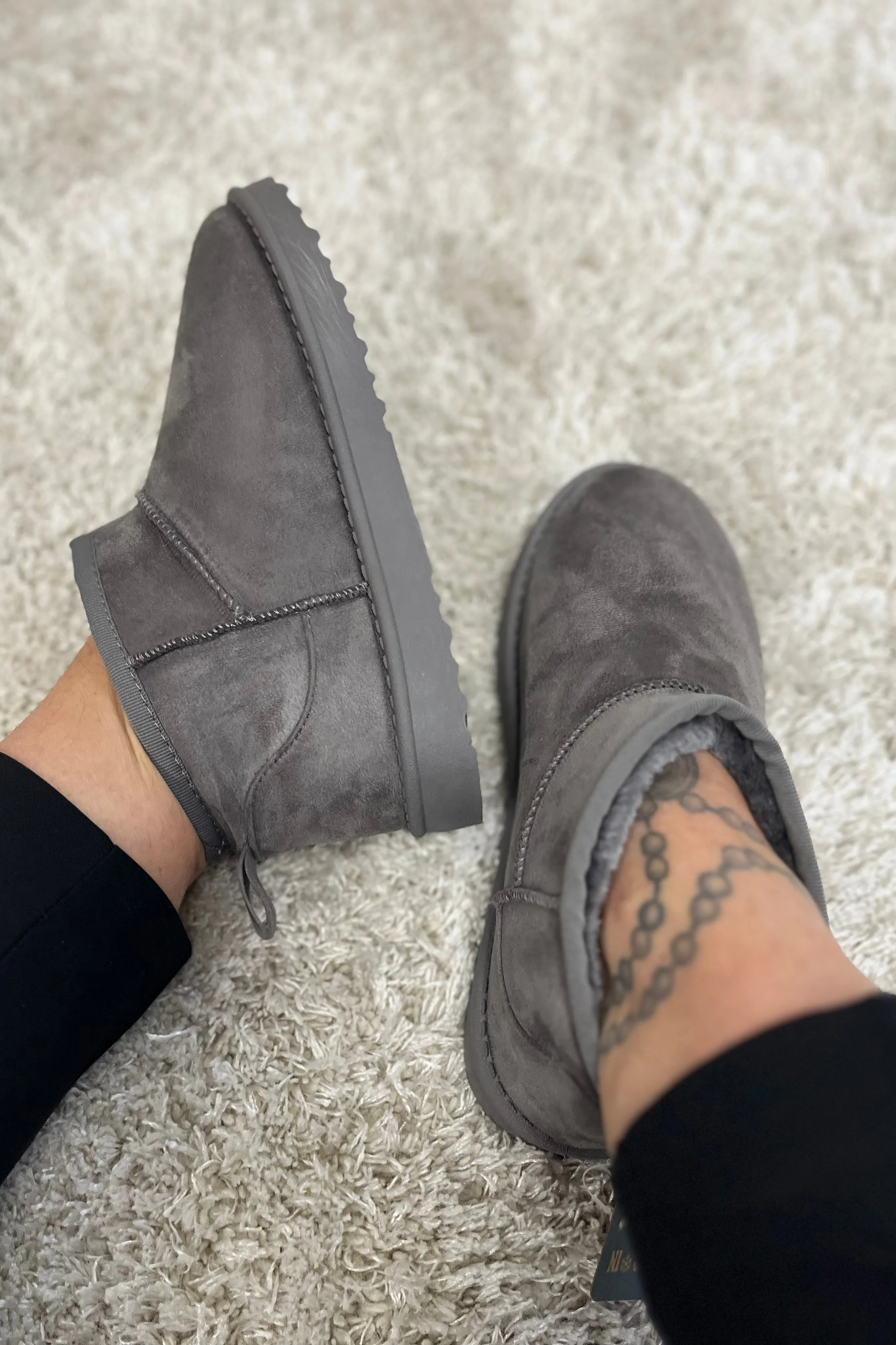 Ellie Short Boot | Grey | Bamsestvler fra Avery