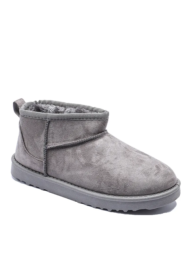 Ellie Short Boot | Grey | Bamsestvler fra Avery