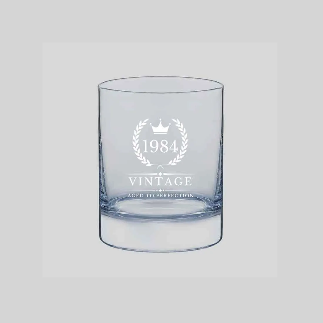 Engraved Whisky Glass Vintage Style Whiskey Glasses