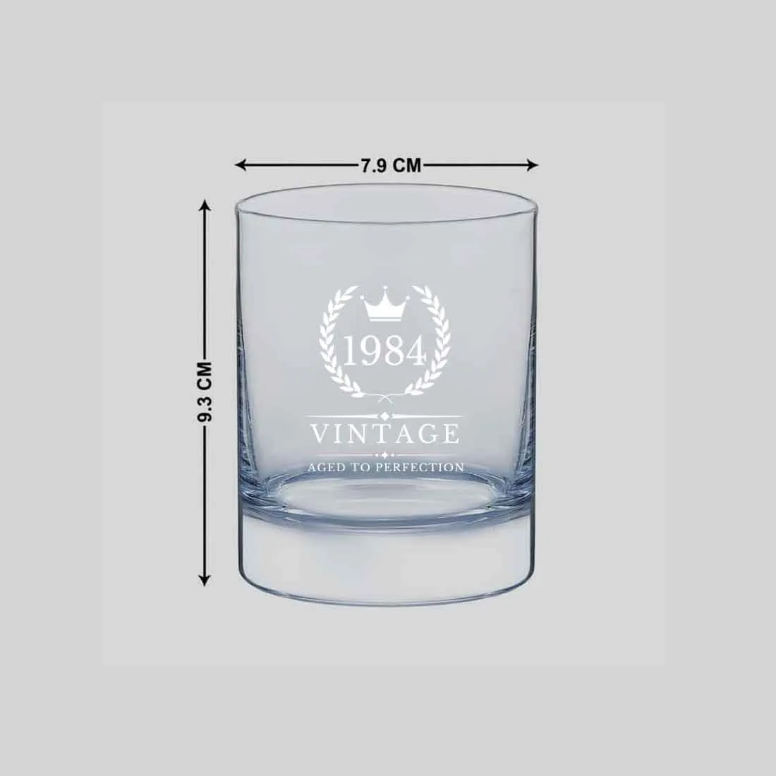 Engraved Whisky Glass Vintage Style Whiskey Glasses