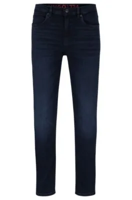 Extra-slim-fit jeans in blue-black stretch denim