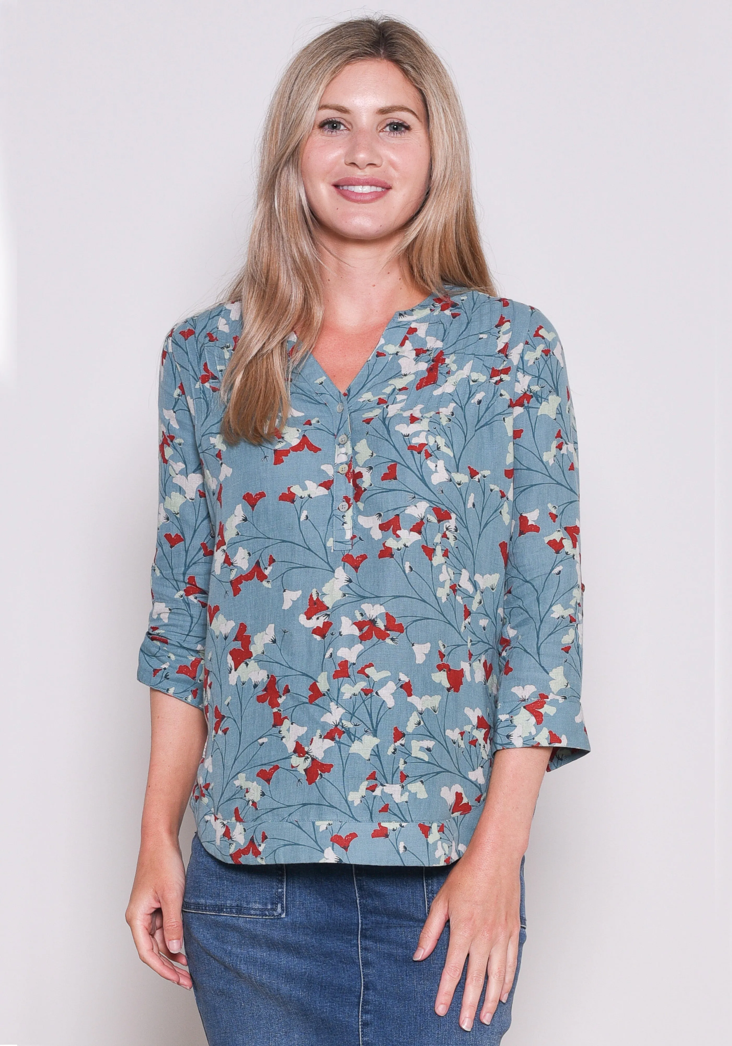 Fanned Flower Blouse