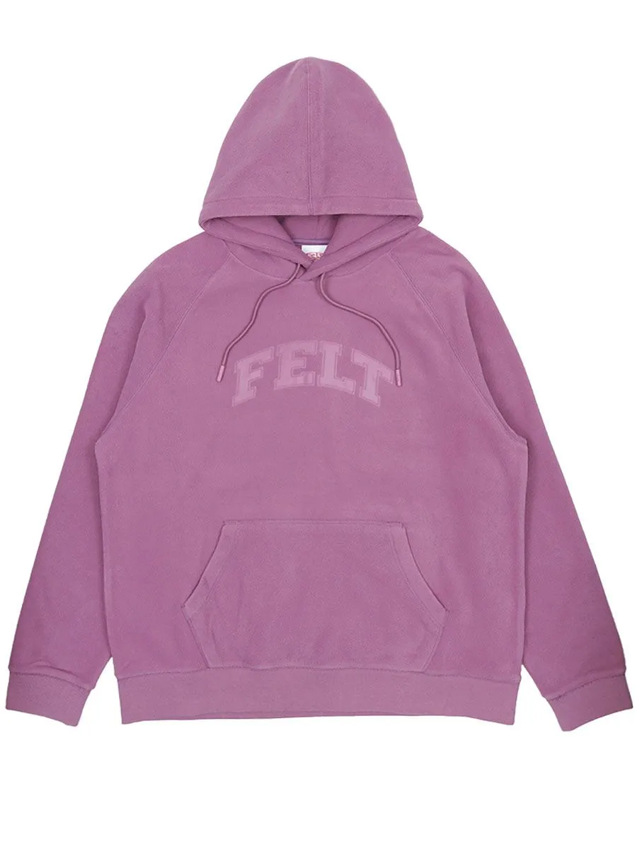 Felt Polar Fleece Rec Hoody - Plum