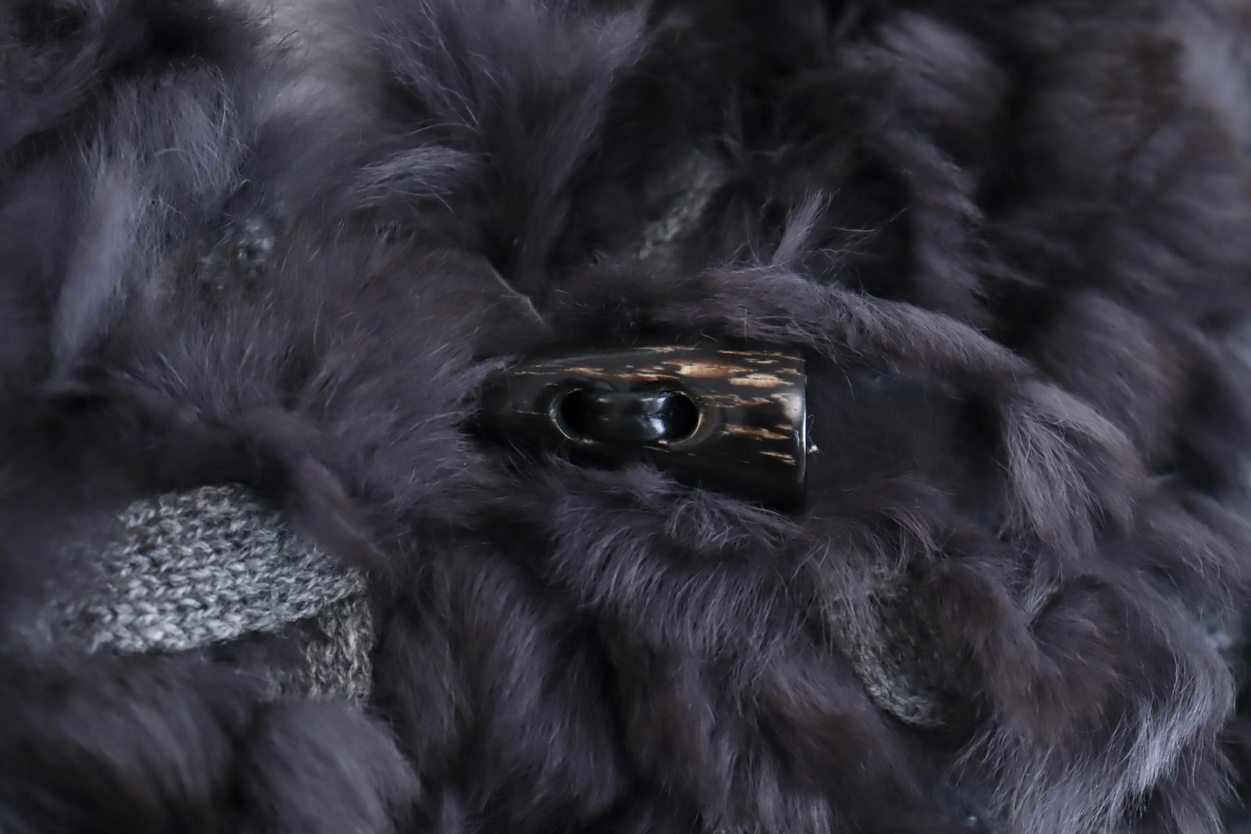 FENDI Cashmere & Fur Sweater Coat