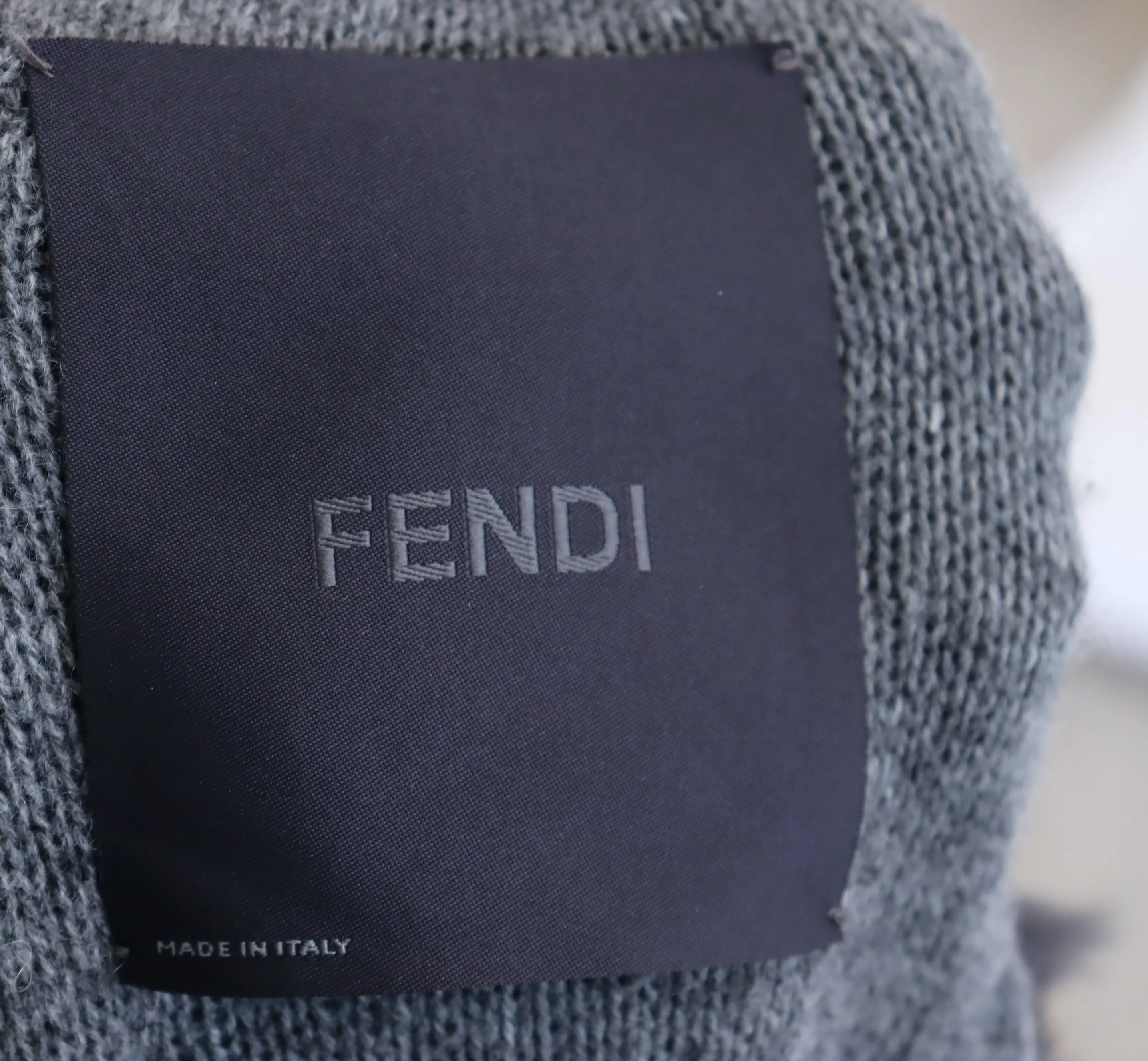 FENDI Cashmere & Fur Sweater Coat