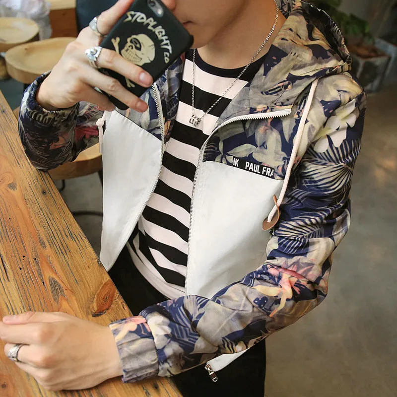 Floral Windbreaker Jacket