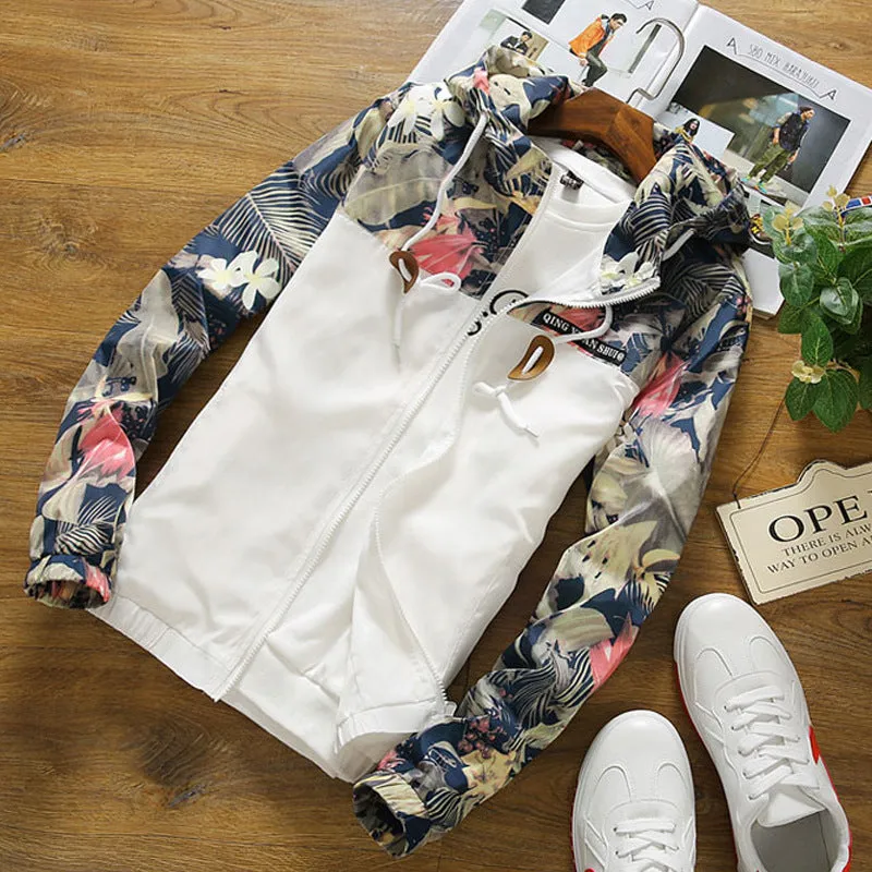 Floral Windbreaker Jacket