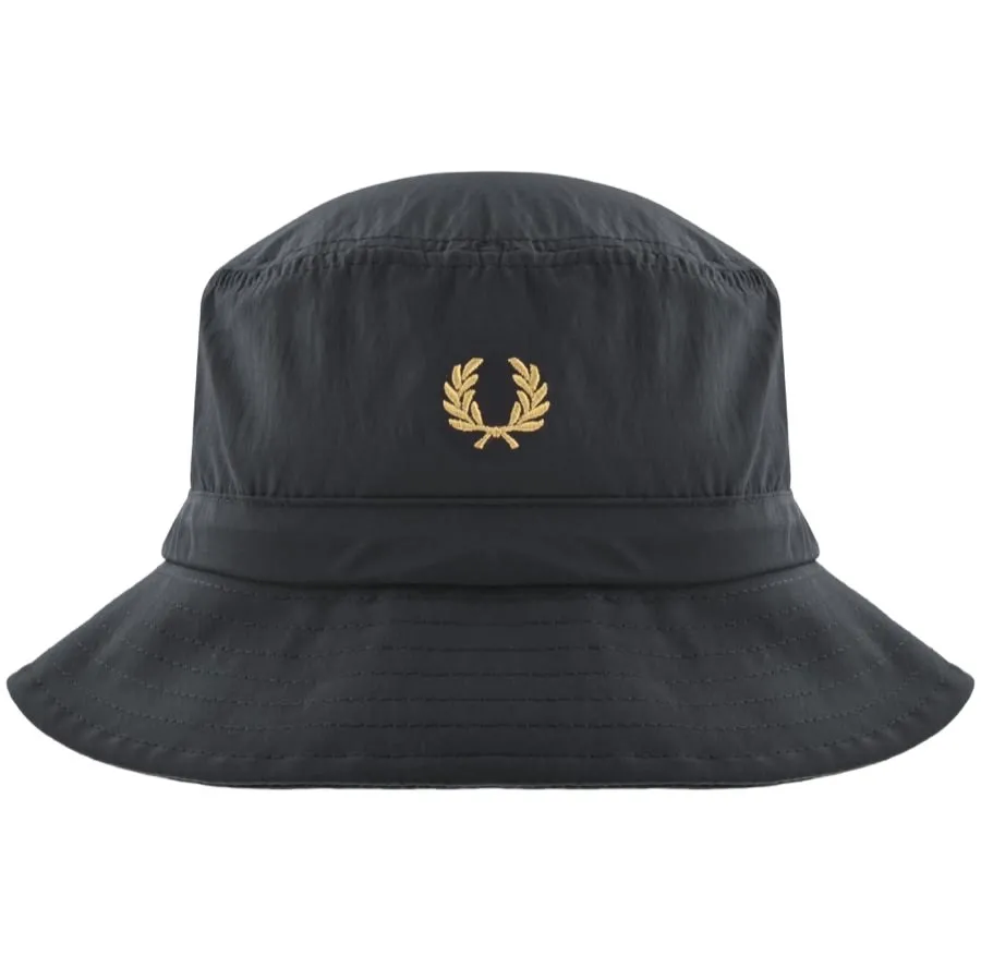 Fred Perry Logo Bucket Hat Navy