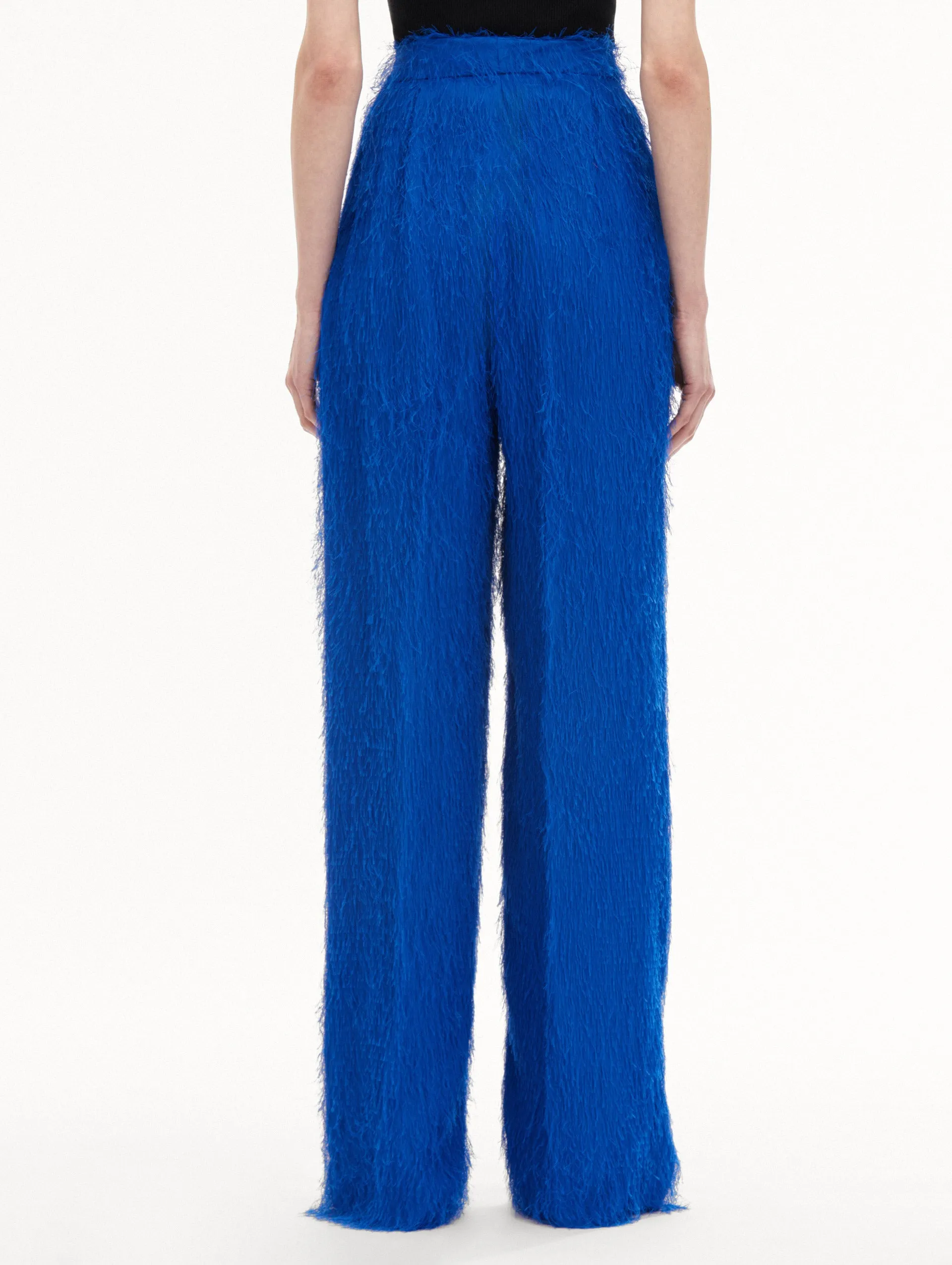 Fringe Fil Coupé Wide Leg Pant