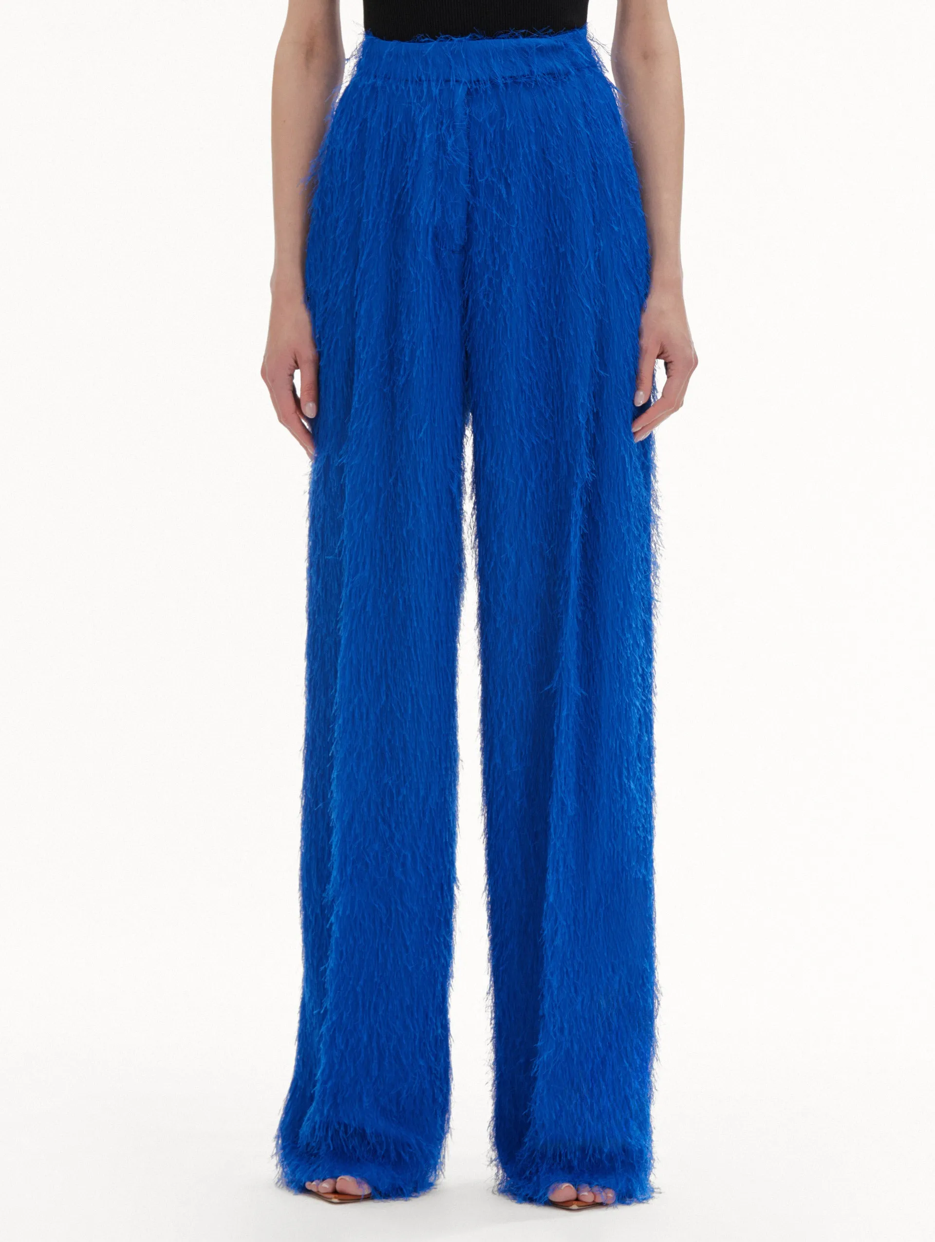 Fringe Fil Coupé Wide Leg Pant