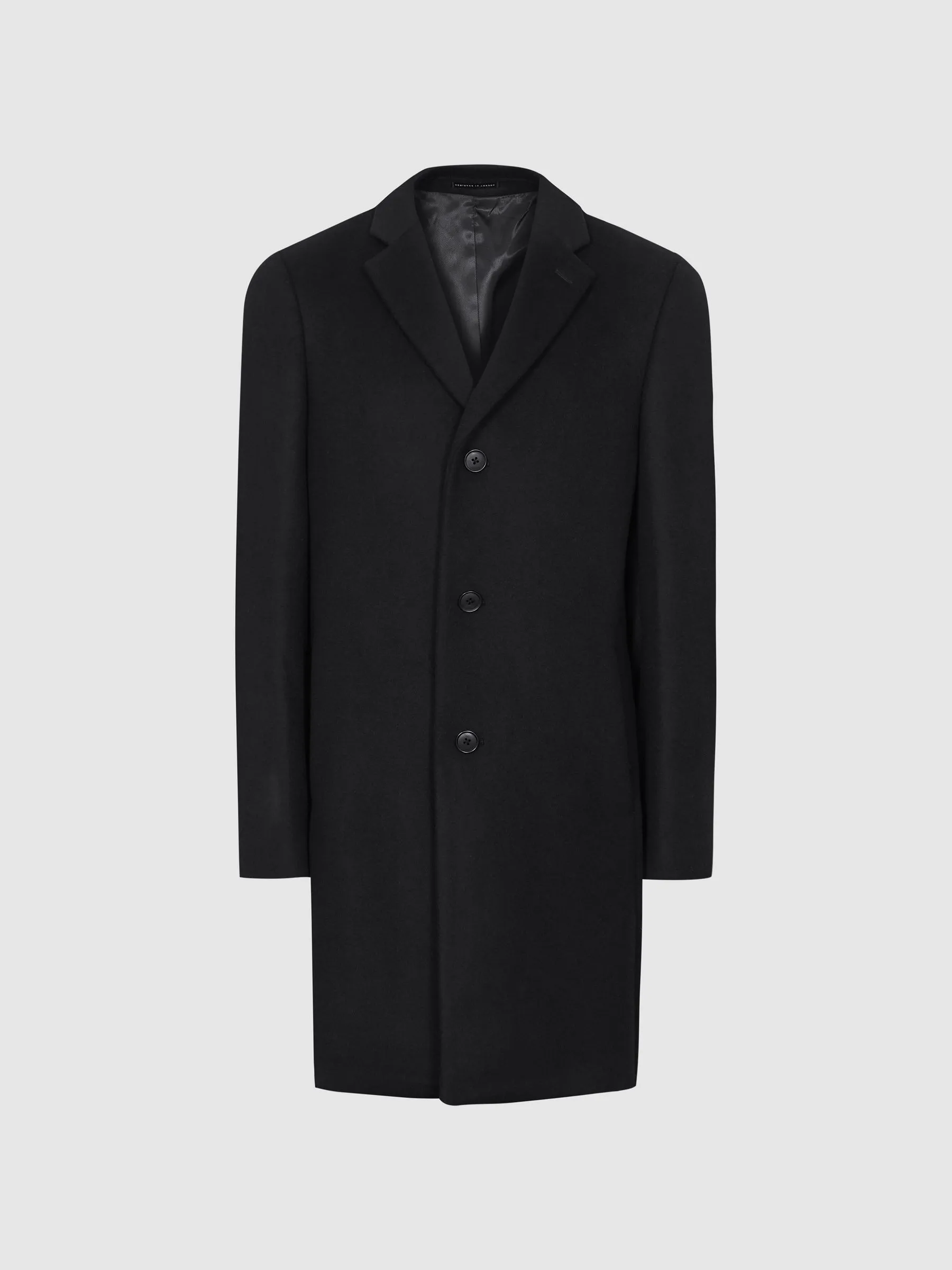 Gable Wool Blend Single Breasted Epsom Overcoat