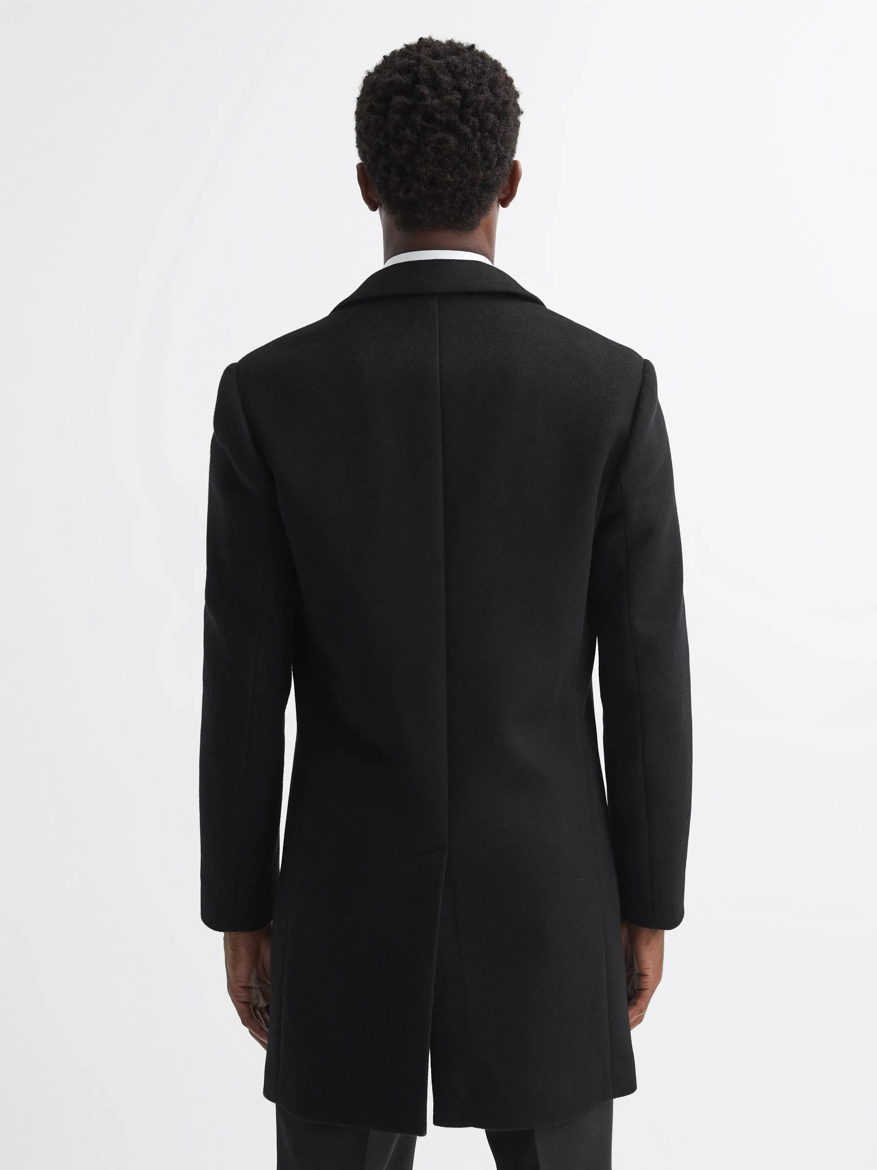 Gable Wool Blend Single Breasted Epsom Overcoat