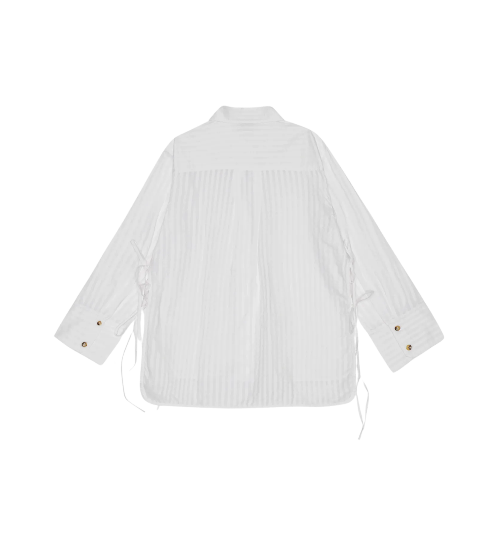 GANNI Tonal Stripe Oversized Shirt