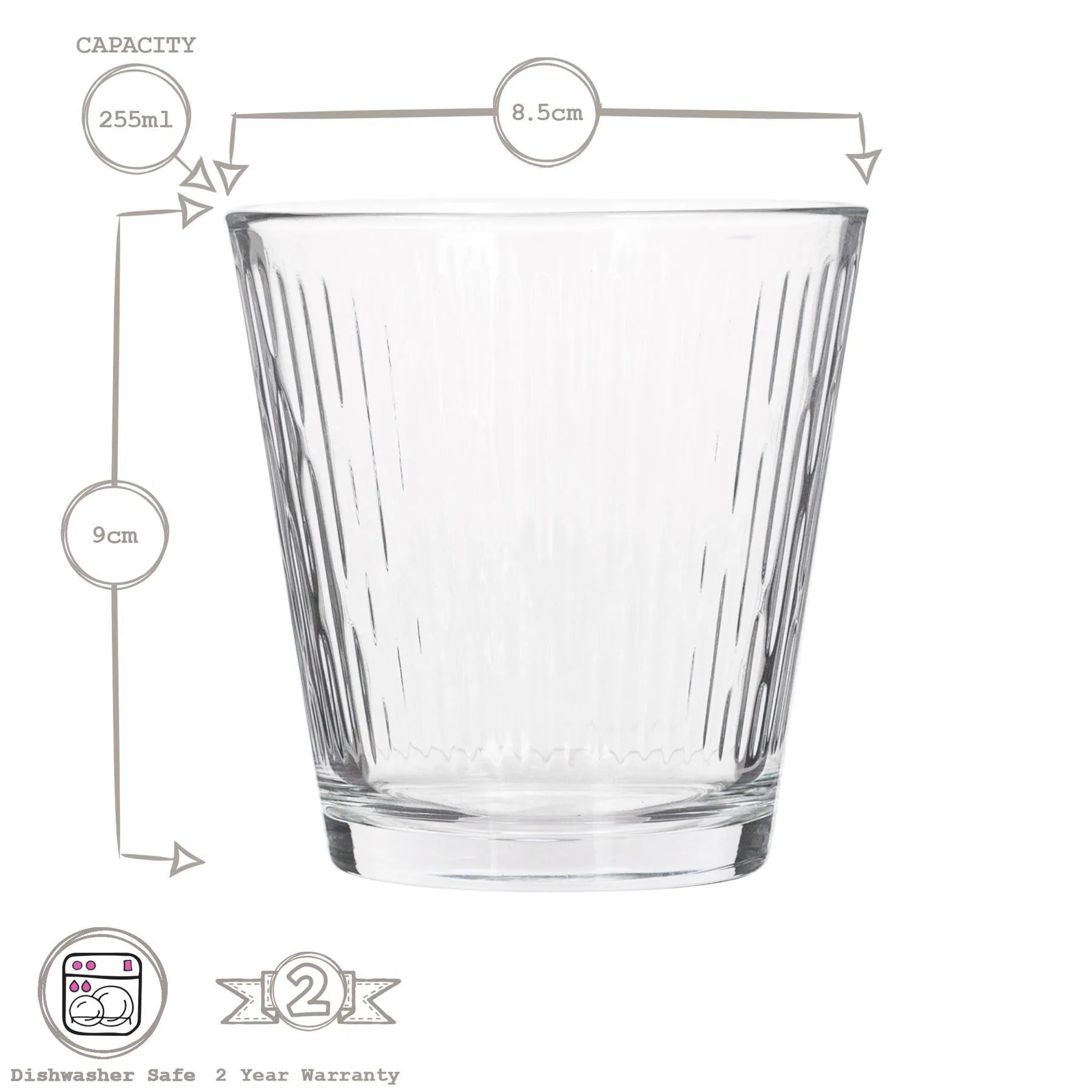 Glassware | 12pc Nora Highball Glasses & Tumblers Set | LAV