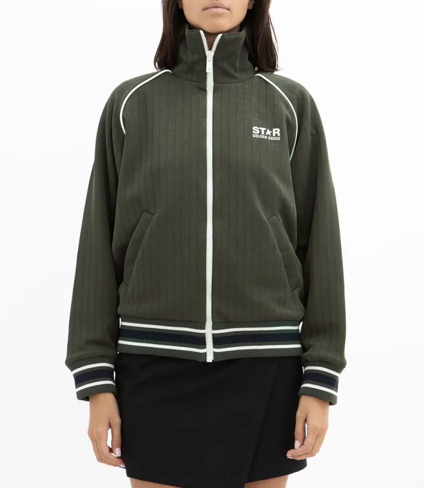 GOLDEN GOOSE STAR WS ZIPPED TRACK RAGLAN JACKET