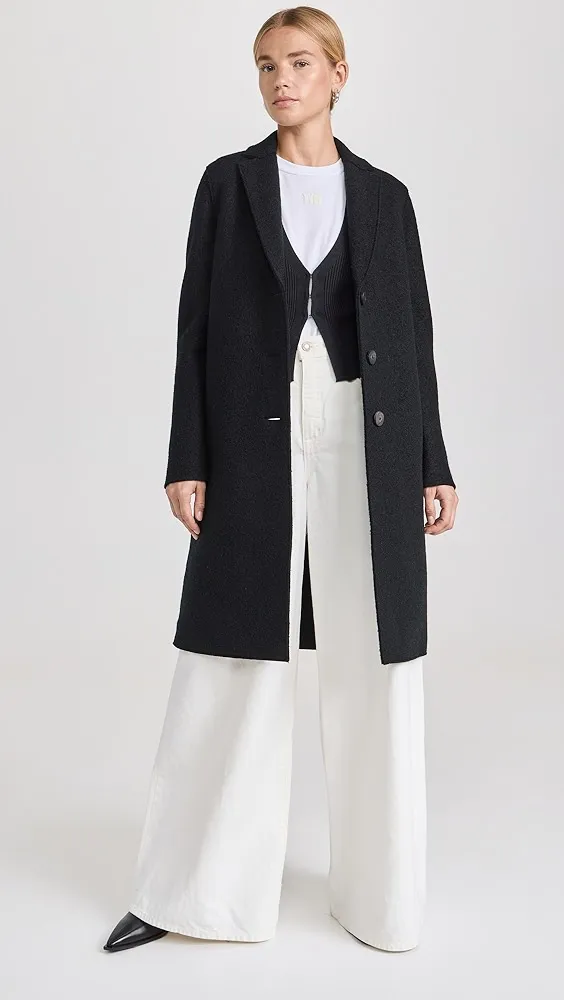 Harris Wharf London   Overcoat Boiled Wool 