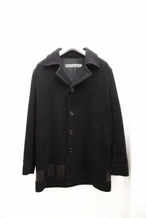 Heavy Wool Overcoat With Panel Detail