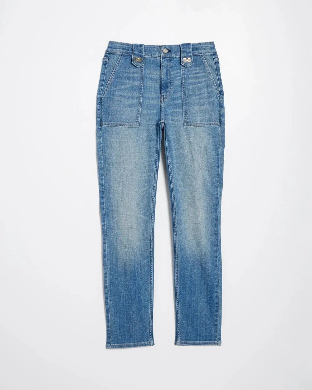 High-Rise Every Day Soft Turnlock Pocket Slim Jeans