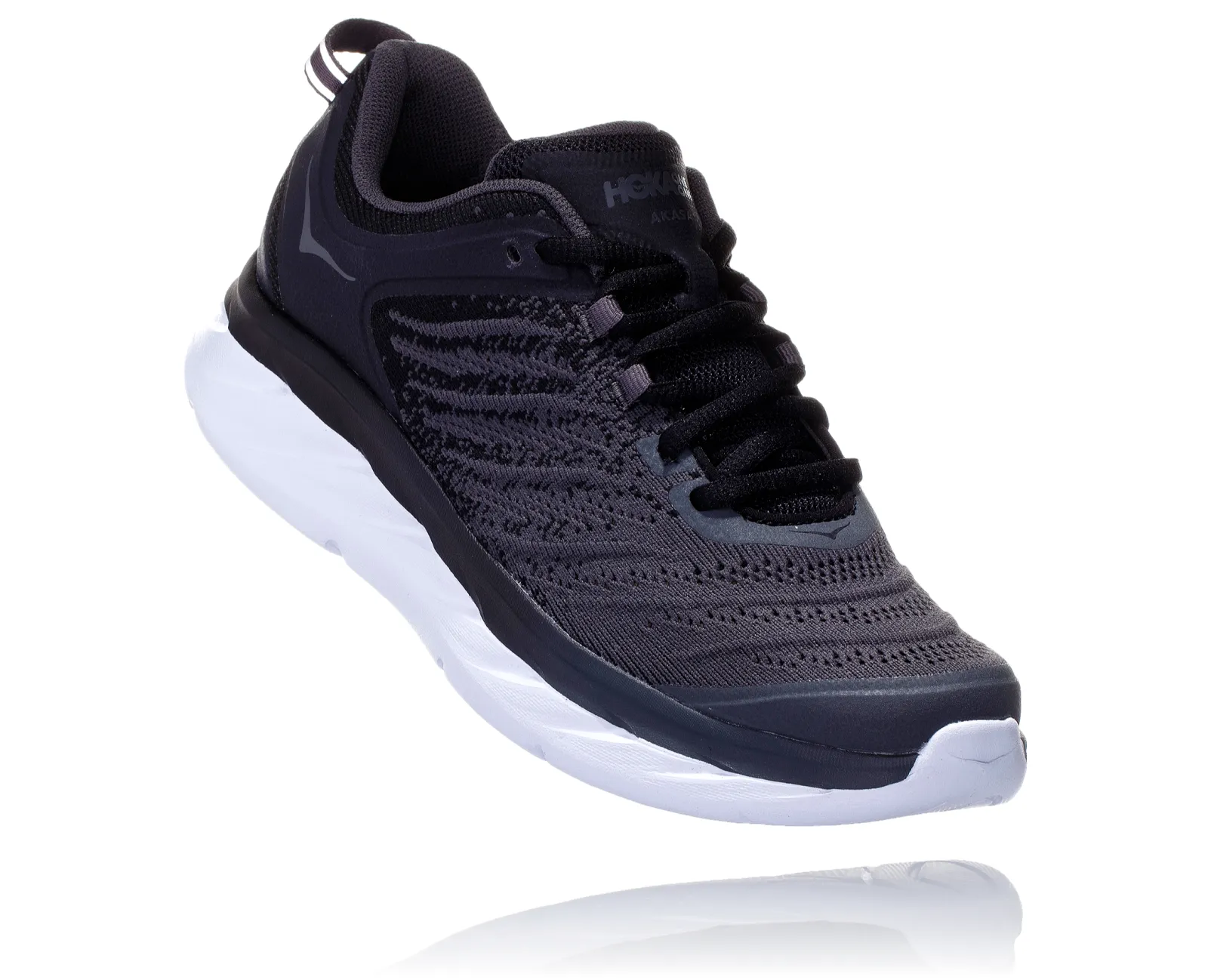 Hoka Womens Akasa Sneaker ***Wide Width***- Black/Dark Shadow