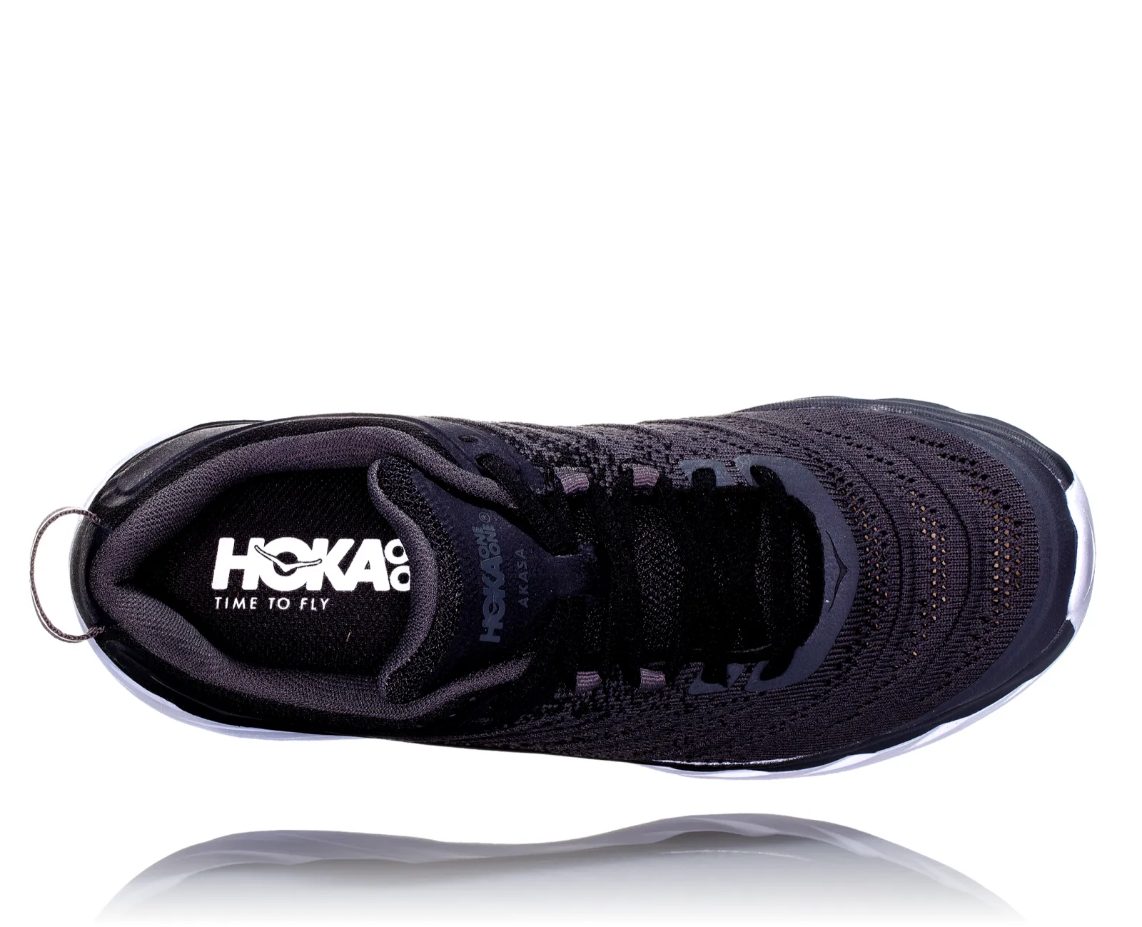 Hoka Womens Akasa Sneaker ***Wide Width***- Black/Dark Shadow