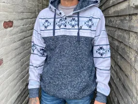 Hooey Men's Navy Jimmy Aztec Hoodie HH1194NV