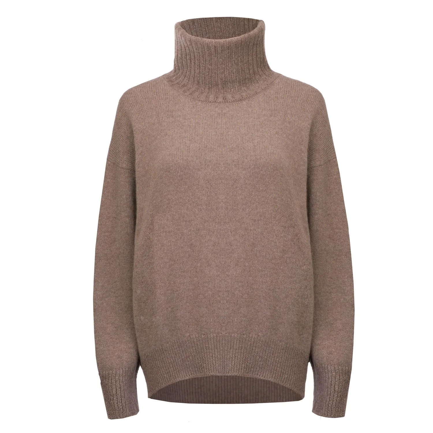 Hot Capuccino* 100% Cashmere Turtleneck Sweater