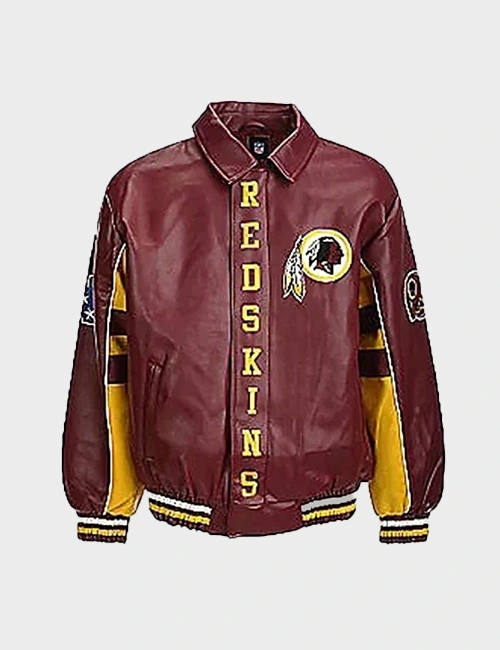 HTTR Redskins Bomber Leather Jacket - William Jacket