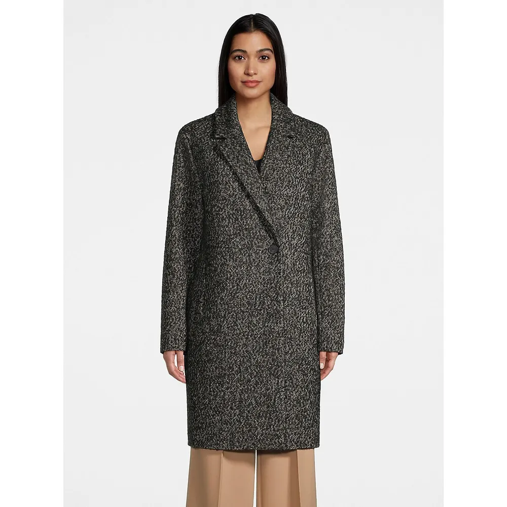 Hudson North Textured Single-Breasted Coat