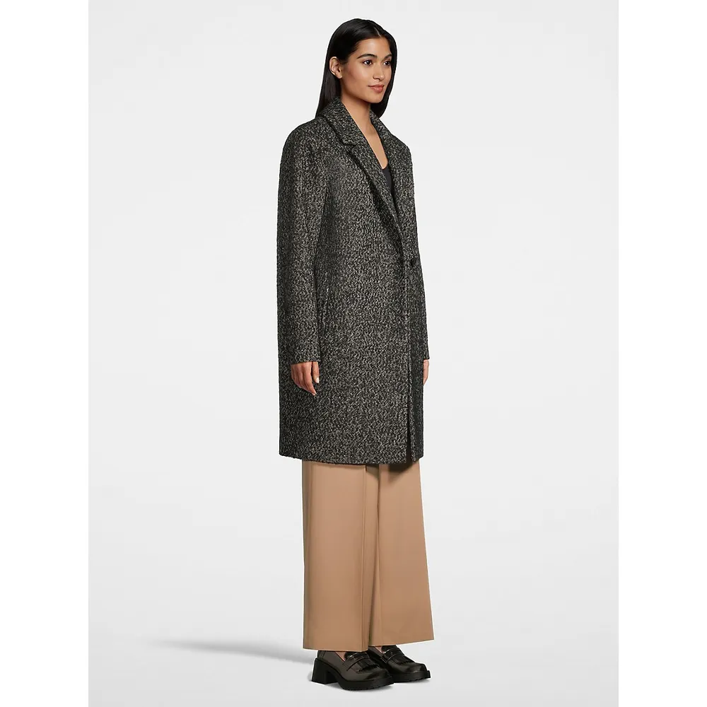 Hudson North Textured Single-Breasted Coat