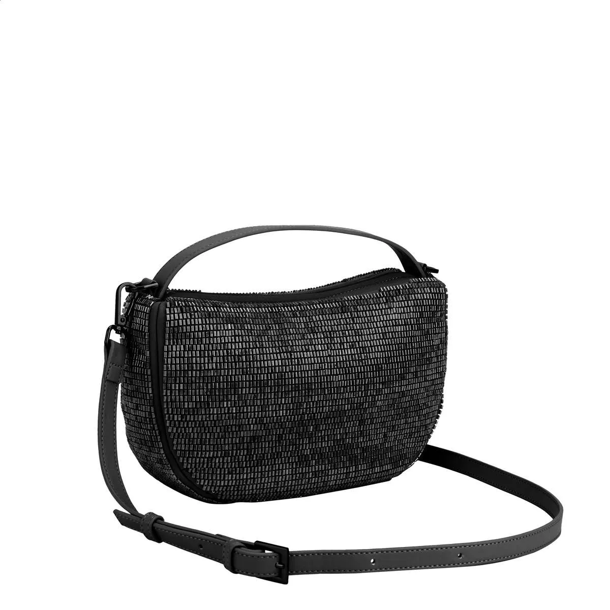 Hvisk Tate Beaded Bag - Black