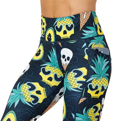 Ice Cream Skulls Leggings