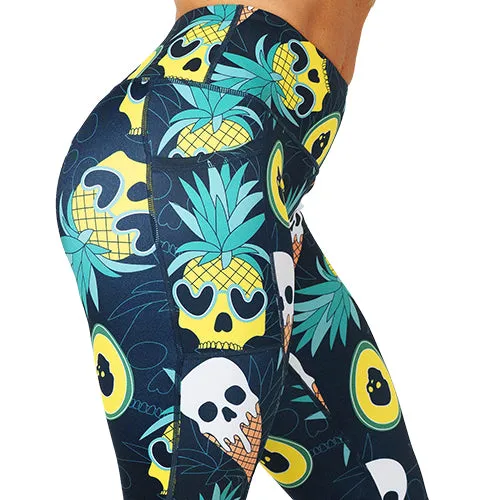 Ice Cream Skulls Leggings