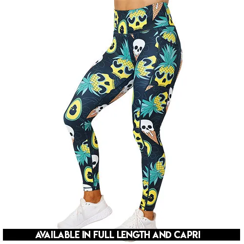 Ice Cream Skulls Leggings