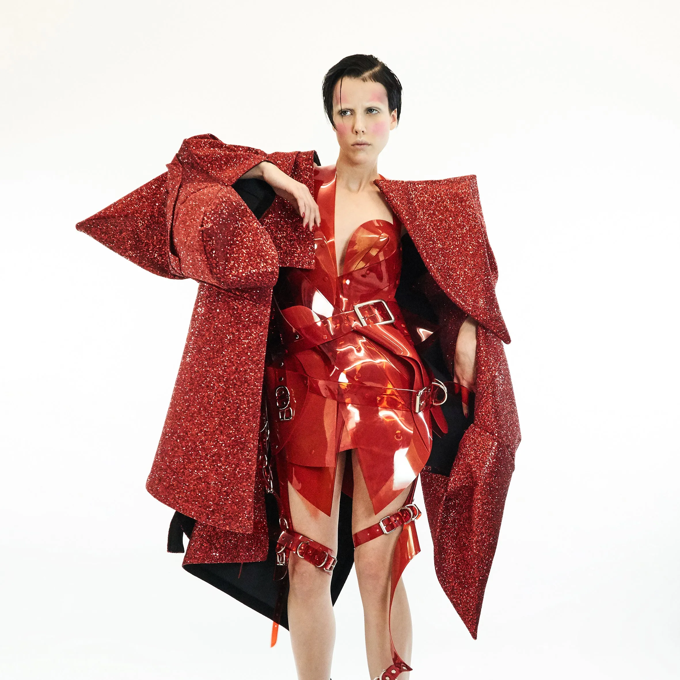 Jivomir Domoustchiev Reimagined Star Glitter Coat