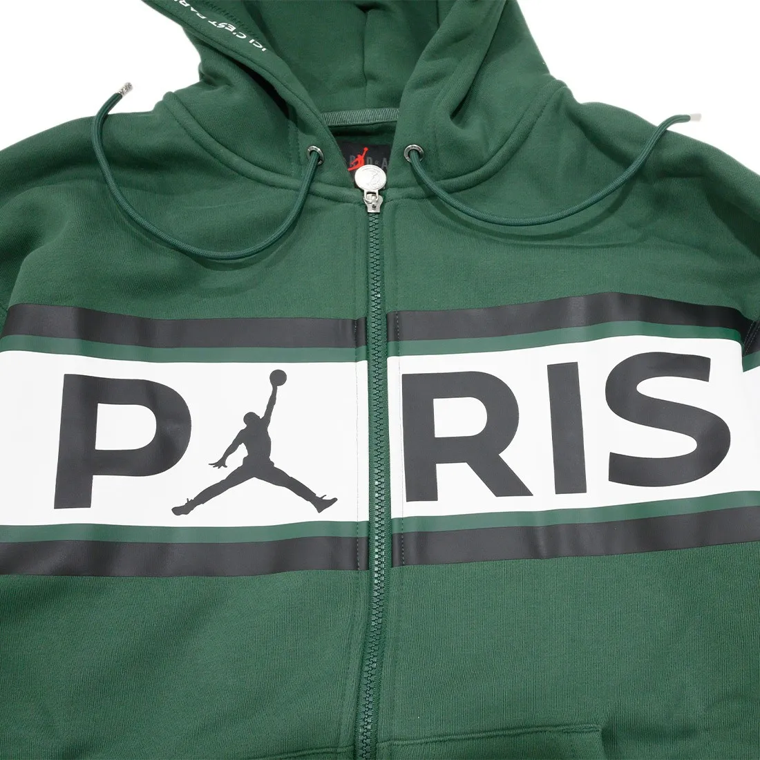 Jordan Men Paris Saint-Germain Full-Zip Hoody (noble green)