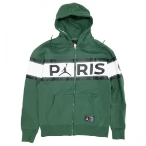 Jordan Men Paris Saint-Germain Full-Zip Hoody (noble green)