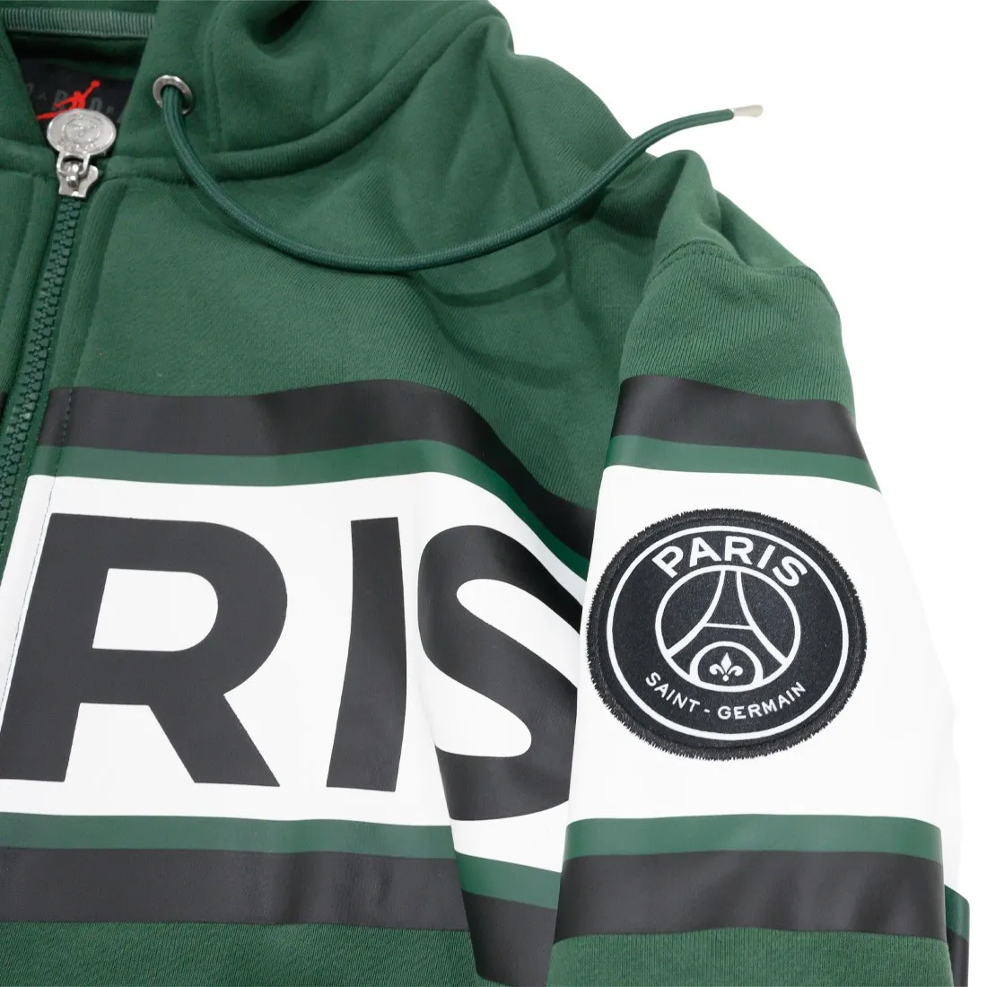 Jordan Men Paris Saint-Germain Full-Zip Hoody (noble green)